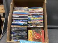 BOX OF DVD'S - CURB YOUR ENTHUSIASIM SERIES, HARRY POTTER SERIES, LORD OF THE RINGS SERIES ETC