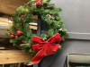 LARGE BOX W/ CHRISTMAS DECOR - LED LIGHTS, GARLAND, WREATHS - 4