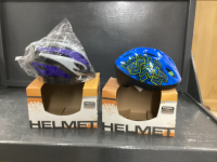 (2) "AVENIR" YOUTH BIKE HELMETS