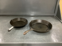 (2) CAST FRY PANS