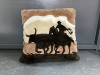 COWBOY DECOR PILLOW - PLUSH