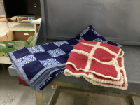 HANDMADE BEDSPREAD & LAP AFGHAN