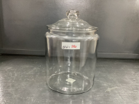 LARGE GLASS JAR W/ LID