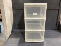 3 -DRAWER PLASTIC STORAGE UNIT