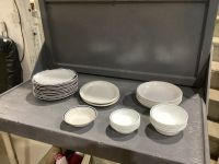 BOX OF DISHES - MISMATCHED