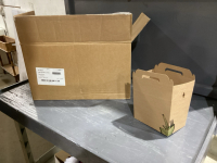 CARDBOARD BIG HANDLED LUNCH BOXES