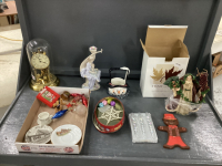 XMAS DECOR, TRINKETS, SANTA