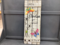 LIFE'S A GARDEN WALL DECOR