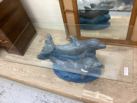 DOLPHIN GLASS COFFEE TABLE