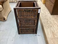 WICKER STORAGE UNIT