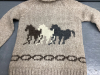 NEW LADIES HAND KNIT WOOL COWICHAN SWEATER BY GRANTED SWEATER COMPANY - 5