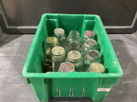 TOTE OF CANNING JARS