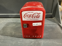 SMALL COCA-COLA COOLER 110V - NO CORD, SOMBRERO + SOCIAL LITE HAT , LAUNDRY BASKET