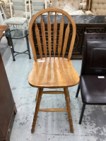 SWIVEL BAR STOOL W/BACK