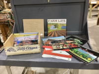 GRAPE BOX W/ CLASSIC FARM TRACTOR CALENDARS