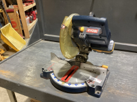 RYOBI 18V MITRE SAW WITH BATTERY - NO CHARGER