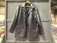 BOVINES MENS' BLACK LEATHER LINED JACKET