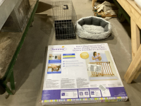 SMALL PET BED, PET CRATE + PET GATE