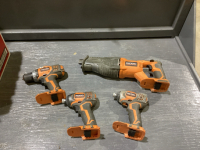 4 RIDGID 18V CORDLESS TOOLS