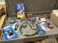 PHONES, VIDEO CABLE, REMOTE, SPLITTERS, AMPLIFIER, MULTI SWITCH, ETC