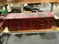 RED METAL TOOL BOX