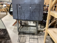 TWO HANGING DISPLAY RACKS