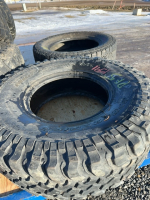 Two mixed truck tires