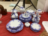 FINE CHINA DISH SET - "DAINTY BLUE". BY SHELLEY & ROYAL ALBERT - LARGE SET