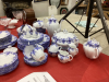 FINE CHINA DISH SET - "DAINTY BLUE". BY SHELLEY & ROYAL ALBERT - LARGE SET - 6