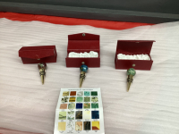 (3) GEMSTONES OF THE WORLD WINE BOTTLE STOPPERS