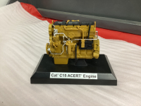 "CAT" C15 ACERT MINI ENGINE REPLICA ON PLASTIC BASE