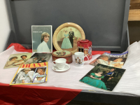 ROYALTY ITEMS - TINS, MUG, TEA CUP & SAUCER,TRAY, MAGAZINES
