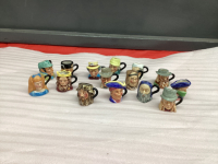 COLLECTION OF MINI TOBY MUGS