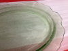 GREEN DEPRESSION GLASS PLATTER-GLOWS UNDER BLACK LIGHT - URANIUM GLASS? - 2