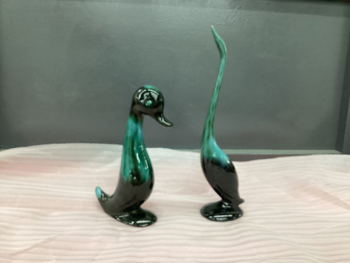 (2) UNMARKED BMP BIRDS - DUCK & GOOSE