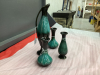 (4) BMP VASES - (3) SMALLER, (1) LARGER.....UNMARKED - 2