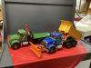 BRUDER PICKER TRUCK W/ TILT DECK & MACK DUMP TRUCK