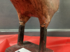 (2) DECOR ROOSTERS, RESIN GIRAFFE & DECOR "ZEBRA PRINT" WOOD BALLS IN WOOD BOWL - - 5
