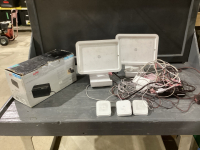 APC ELECTRONICS BACKUP, 2 IPAD HOLDERS + 3 CARD PAYMENT UNITS