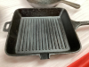 (3) CAST FRY PANS - LODGE, OLD MOUNTAIN, (1) UNMARKED - 2