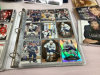 BOX W/ STAR TREK COLLECTOR CARDS, (2) BINDERS OF HOCKEY CARDS, LORD OF THE RINGS DVD SET - 3