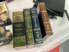 BOX W/ STAR TREK COLLECTOR CARDS, (2) BINDERS OF HOCKEY CARDS, LORD OF THE RINGS DVD SET - 5