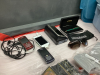 GOOD TOTE W/ "MAGIC" CARDS, OLD PHONES, SUNGLASSES - 2
