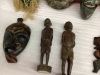 (2) BOXES W/ WOOD MASKS & ARTWORK - 2