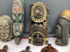 (2) BOXES W/ WOOD MASKS & ARTWORK - 4