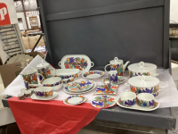 (2) BOXES W/ MEXICAN DESIGN DISH SET - ACAPULCO