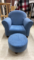 KIDS ARM CHAIR WITH OTTOMAN