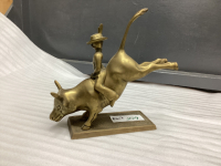 BRASS BULL RIDER