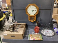 CANDLE HOLDER, CLOCKS, OWL LIGHT WEIGHT HANGER, WAX BURNER, MISC DECOR
