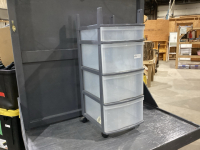 4 DRAWER PLASTIC STORAGE UNIT